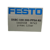 Festo DSBC-100-300-PPSA-N3 Normzylinder 1463558 Zylinder