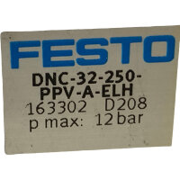 FESTO DNC-32-250-PPV-A-ELH 163302 Normzylinder