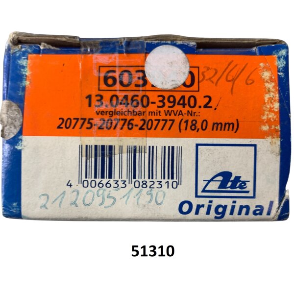 ATE Original KBA 60034 Bremsklötze 13.0460-4028-2