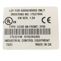 Danfoss LCP for 6000 and 8000 Series Bedieneinheit...