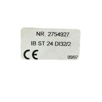 Phoenix Contact INTERBUS-ST Eingabemodul IB ST 24 DI 32/2 2754985 2754927