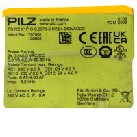 Pilz PNOZ s Sicherheitsrelais PSWZ X1P 787951
