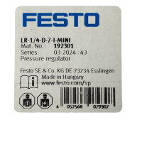 Druckregelventil Festo LR-1-4-D-7-I 192301