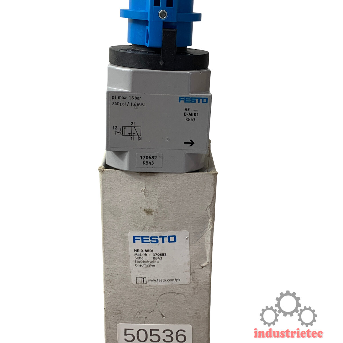 FESTO EINSCHALTVENTIL Typ HE-D-MIDI / Nr 170682 EUR 49,00 - DE