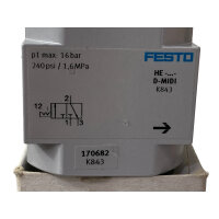 FESTO Einschaltventil HE-D-MIDI 170682