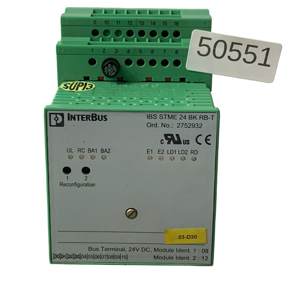 Phoenix Contact IBS ST 24 BK RB-T Busklemme