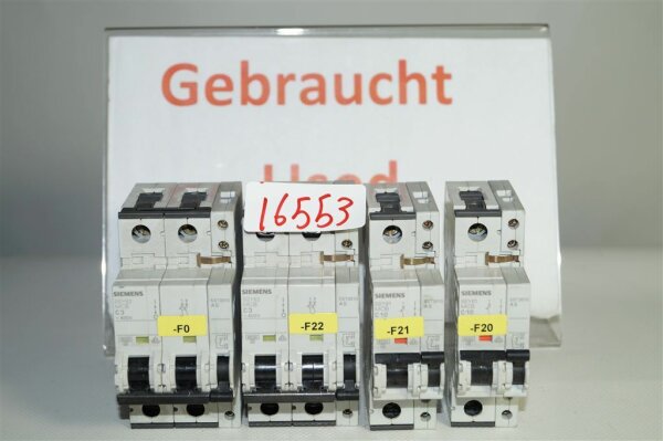 4 X siemens 5SY62 MCB Leistungsschutzschalter 5SY61 MCB C10