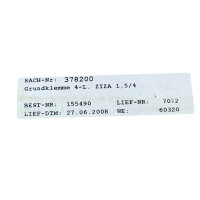 SET Inhalt 100 Stück!!! Initiatoren- und Aktorenklemme 3533.2