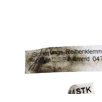 SET Inhalt 64 Stück!!! Weidmüller ASK 1 Sicherungs-Reihenklemme