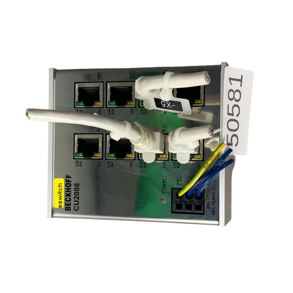 Beckhoff CU2008-0000 Ethernet Switch 8-Port 10100 MBits