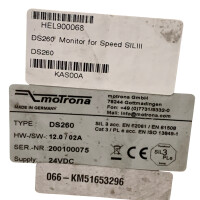 motrona Sicherheits-Drehzahlwächter Monitor DS260