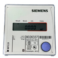 Siemens WFC21.D110 Wasserzähler Eichung bis 2015