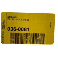 Schmutzfänger Strainer Danfoss FA20