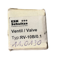 ESK Schultze  Rückschlagventil RV-10B/0.1