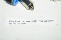 9 X st Winkeleinschraubanschluss H-Plus verlängert M5 AG D = 4mm
