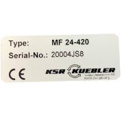 KSR Kuebler Messumformer MF24-420