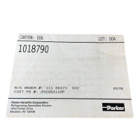 Parker hannifin 1018790 Ersatzteil