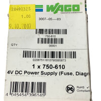 WAGO 750-610 Potentialeinspeisung Sicherungshalter