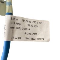 GEA Heizkabel Rohrbegleitheizung 5m 57050