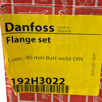 Danfoss Flange set 192H3022 Conn. 80 mm Butt weld-DIN...