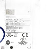Siemens SIMATIC S7 TD200 6ES7272-0AA30-0YA0 Textdisplay