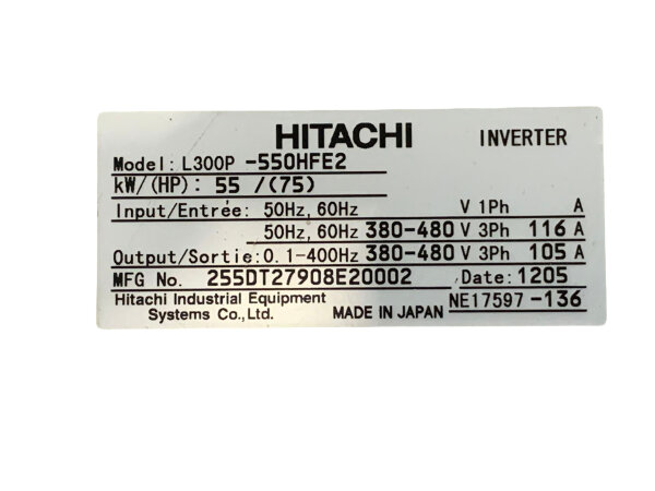 Hitachi L300P-300HFE2 Frequenzumrichter Inverter