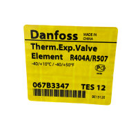 Danfoss R404A/R507 067B3347 Thermostatisches Expansionsventil