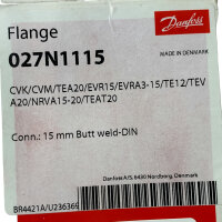 Danfoss 027N1115 CVK/CVM/TEA20/EVR15/EVRA3-15/TE12/TEVA20/NRVA15-20/TEAT20 Flanschsatz
