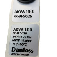 Danfoss 068F5026 AKVA 15-3 Expansionsventil + Seal Kit 027F0081