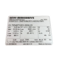 SEW-Eurodrive PSBF221 CMP50M/KY/AK0H/SM1 Servo-Getriebemotor