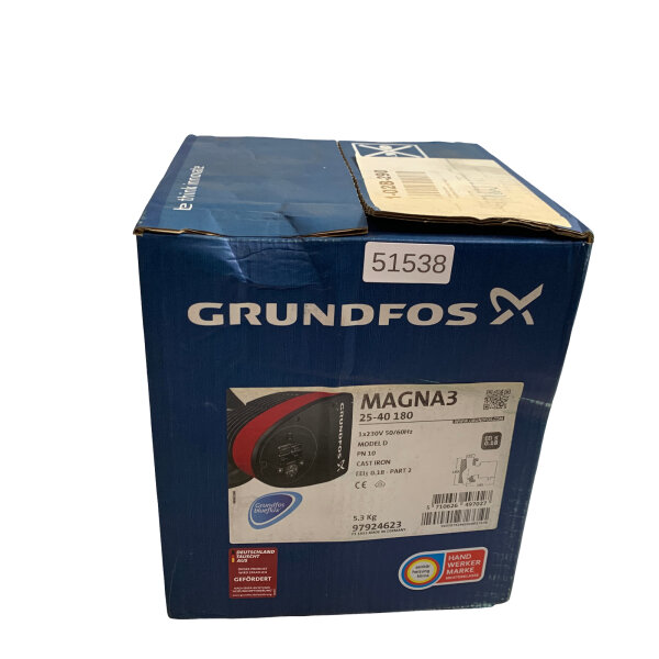 Grundfos MAGNA 3 Umwälzpumpe 25-40 180 Model D 97924623