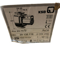 KSB Rio 65-70 D ´29130116 Umwälzpumpe Flanschpumpe
