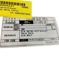 Asahi/America CSM Typ 14 Membranventil mit Flanschanschluss