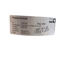 KSB 1351681 Pos.10-6 Schutzhaube für Magnetkupplungspumpen