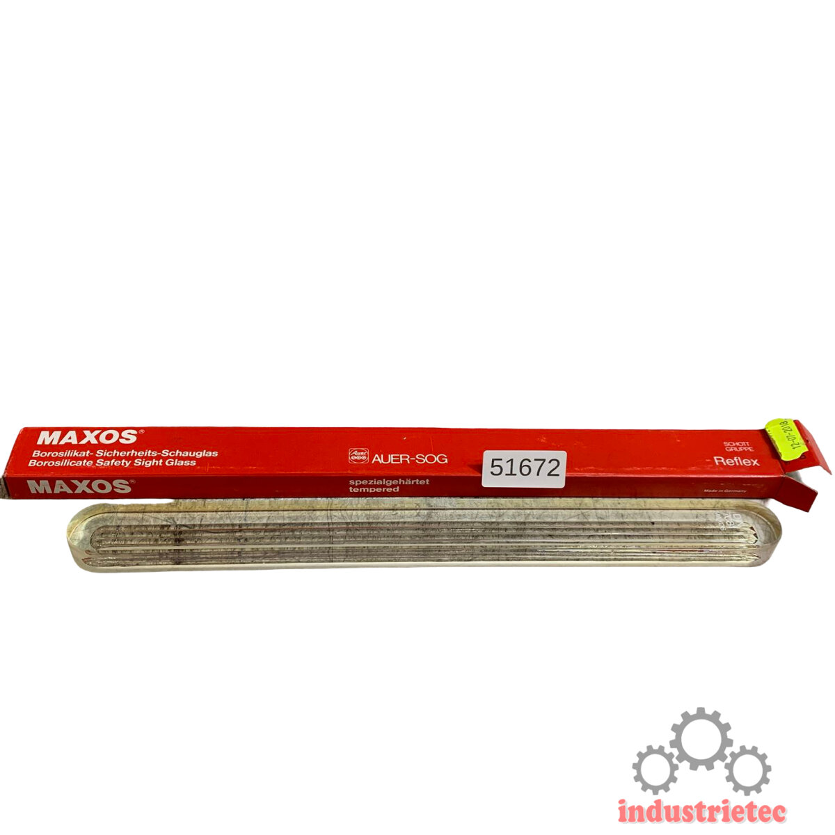 Maxos Borosilikat Sicherheits Schauglas, DIN 7080-16 bar 125x20 mm