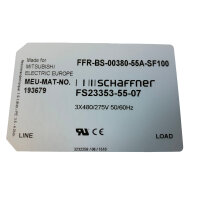 SCHAFFNER FFR-BS-00380-55A-SF100 193679 Netzfilter Filter