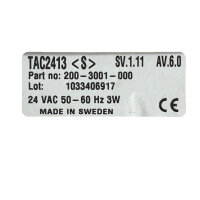 Schneider Electric TAC 2413 Heizungssteuerung 200-3001-000