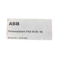 ABB PAS 90 M / 98 Personalalarm-Steuergerät ASY.002.045