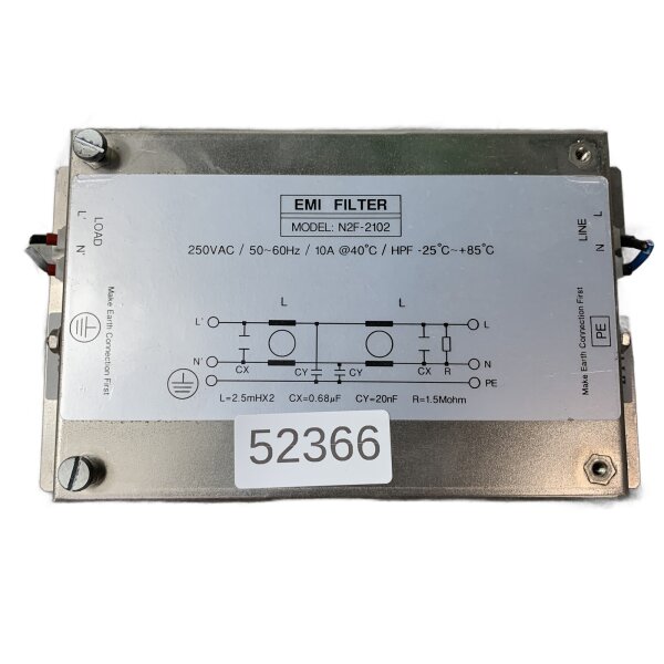 Micropaq Corp N2F-2102 EMI FILTER