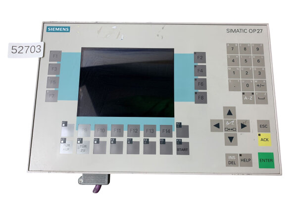 Siemens SIMATIC OP27 Mono Bedienpanel 6AV3627-1JK00-0AX0