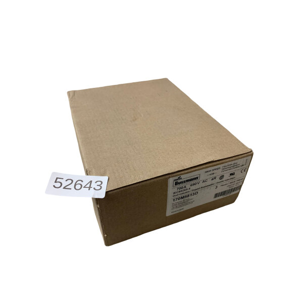 SET Inhalt 3 Stück!!! Bussmann 170M5813D Hochleistungssicherung