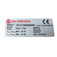 IMI Norgren Druckschalter 1811112000000000