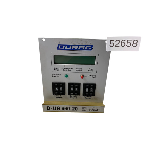 DURAG D-UG 660-20 Steuergerät für Flammenwächter 97526