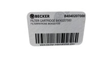 BECKER 84040207000 Filterpatrone