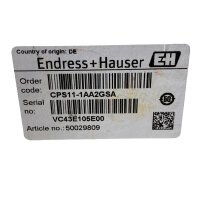 Endress + Hauser Orbisint CPS11-1AA2GSA pH-Elektrode