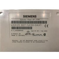 Siemens OP 7-PP 6AV3 607-1JC00-0AX1 Bediengerät 6AV3607-1JC00-0AX1