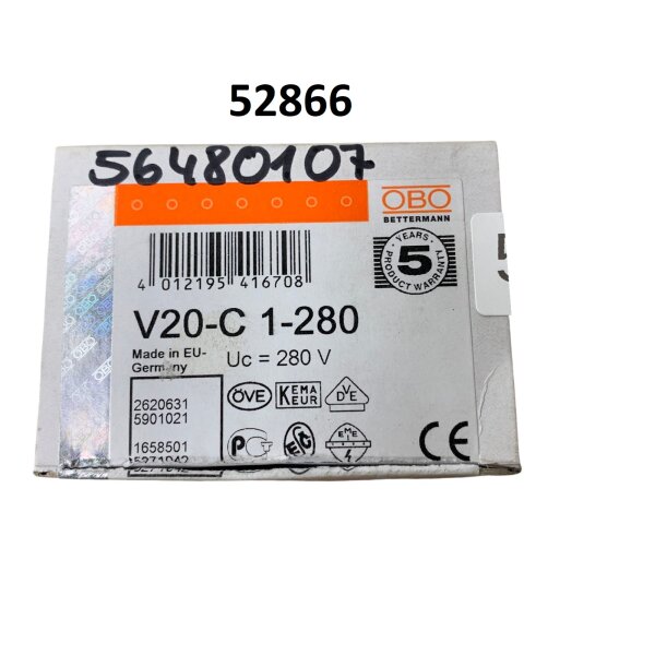 OBO Bettermann V20-C 1-280 Überspannungsableiter 5099 60 9