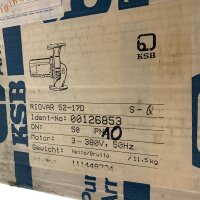 KSB RIOVAR 52-17D Umwälzpumpe Heizungspumpe 00126853