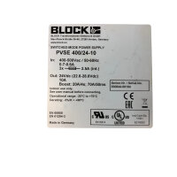 BLOCK PVSE 40024-10 Power Supply