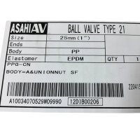 Asahi AV Type 21 Ball Valve Kugelhahn